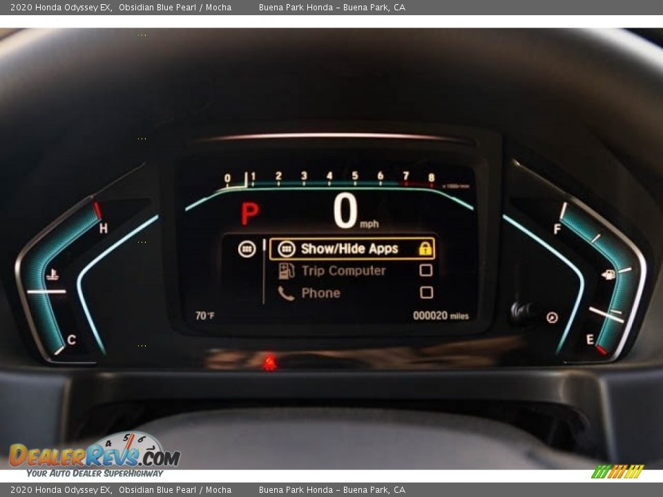 2020 Honda Odyssey EX Obsidian Blue Pearl / Mocha Photo #17