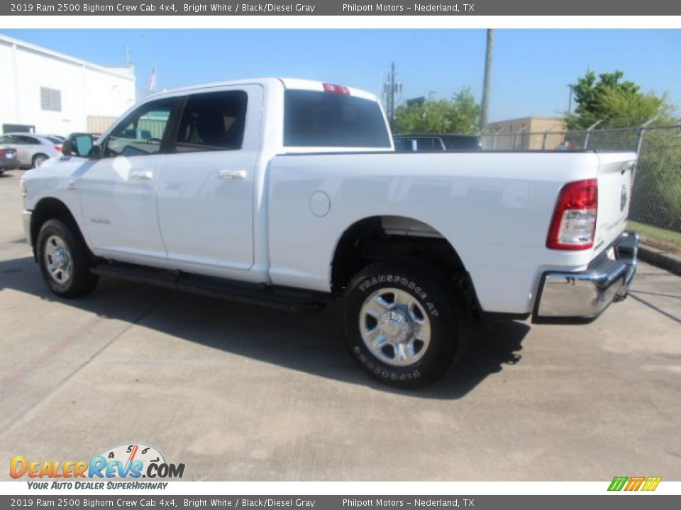 2019 Ram 2500 Bighorn Crew Cab 4x4 Bright White / Black/Diesel Gray Photo #6