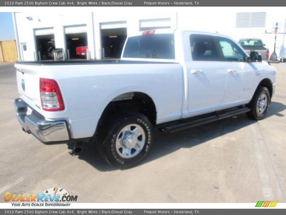 2019 Ram 2500 Bighorn Crew Cab 4x4 Bright White / Black/Diesel Gray Photo #8