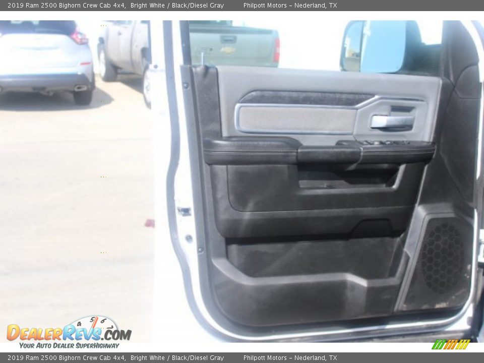2019 Ram 2500 Bighorn Crew Cab 4x4 Bright White / Black/Diesel Gray Photo #10
