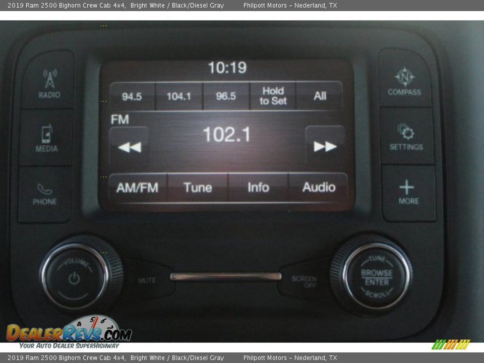 2019 Ram 2500 Bighorn Crew Cab 4x4 Bright White / Black/Diesel Gray Photo #15