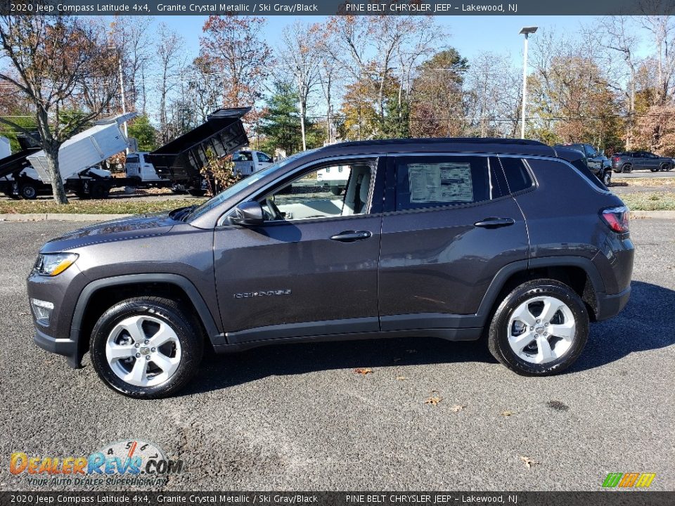 2020 Jeep Compass Latitude 4x4 Granite Crystal Metallic / Ski Gray/Black Photo #3