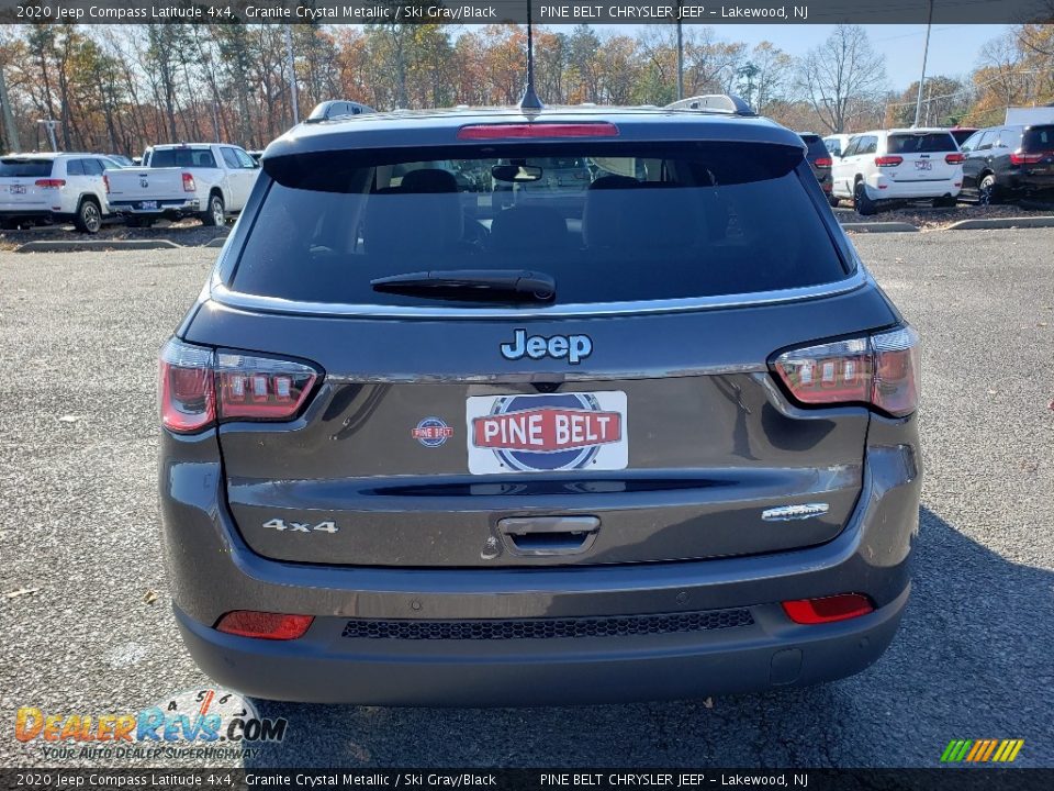 2020 Jeep Compass Latitude 4x4 Granite Crystal Metallic / Ski Gray/Black Photo #5