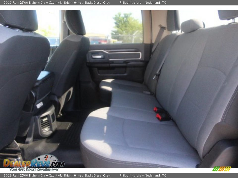 2019 Ram 2500 Bighorn Crew Cab 4x4 Bright White / Black/Diesel Gray Photo #22