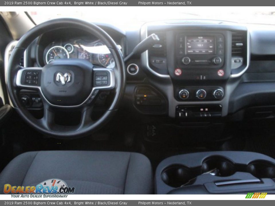 2019 Ram 2500 Bighorn Crew Cab 4x4 Bright White / Black/Diesel Gray Photo #23