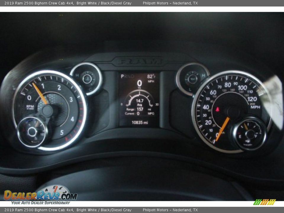 2019 Ram 2500 Bighorn Crew Cab 4x4 Bright White / Black/Diesel Gray Photo #30