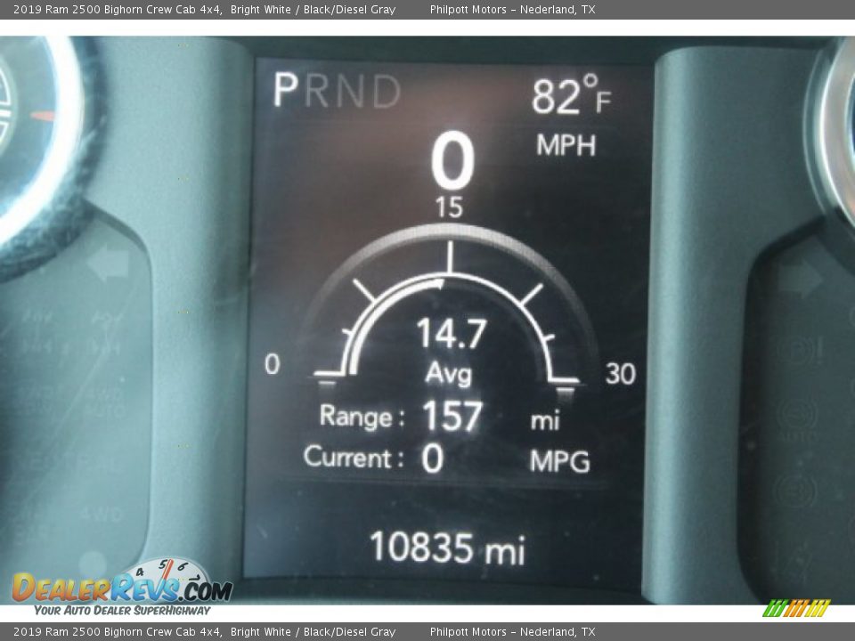 2019 Ram 2500 Bighorn Crew Cab 4x4 Bright White / Black/Diesel Gray Photo #31