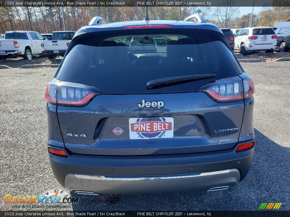 2020 Jeep Cherokee Limited 4x4 Blue Shade Pearl / Ski Gray/Black Photo #5