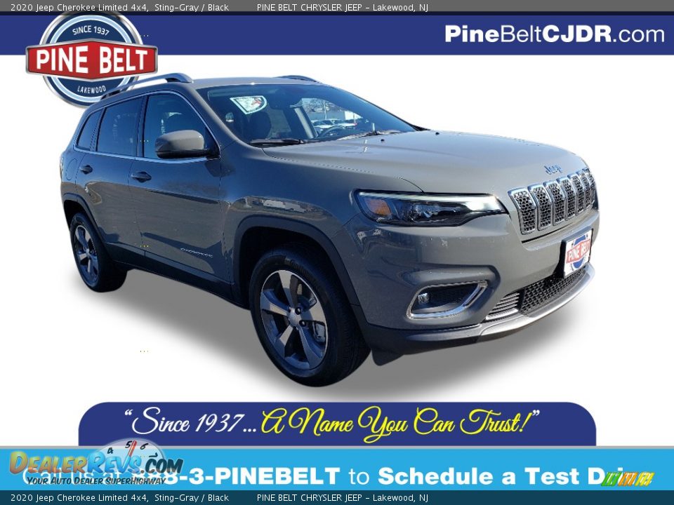 2020 Jeep Cherokee Limited 4x4 Sting-Gray / Black Photo #1