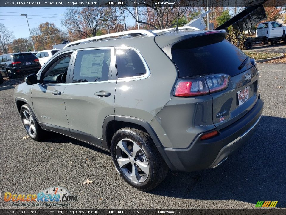 2020 Jeep Cherokee Limited 4x4 Sting-Gray / Black Photo #4