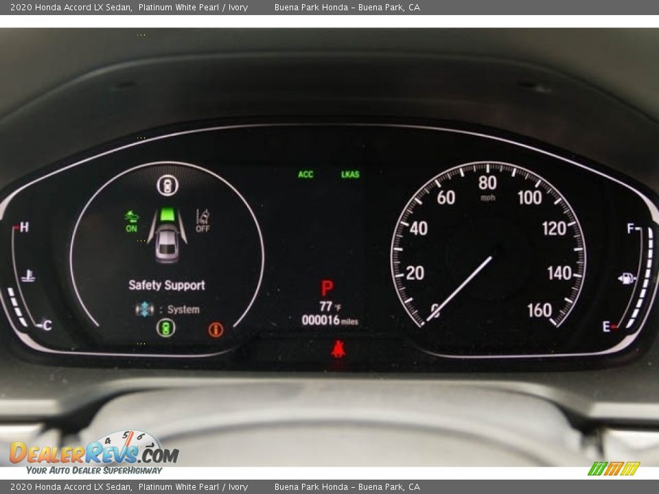 2020 Honda Accord LX Sedan Platinum White Pearl / Ivory Photo #14