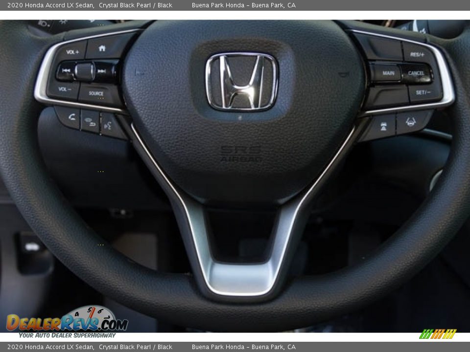 2020 Honda Accord LX Sedan Crystal Black Pearl / Black Photo #23