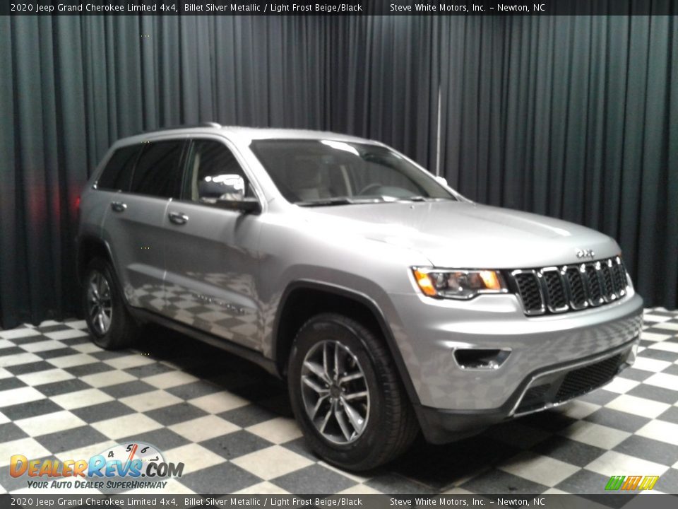 2020 Jeep Grand Cherokee Limited 4x4 Billet Silver Metallic / Light Frost Beige/Black Photo #4