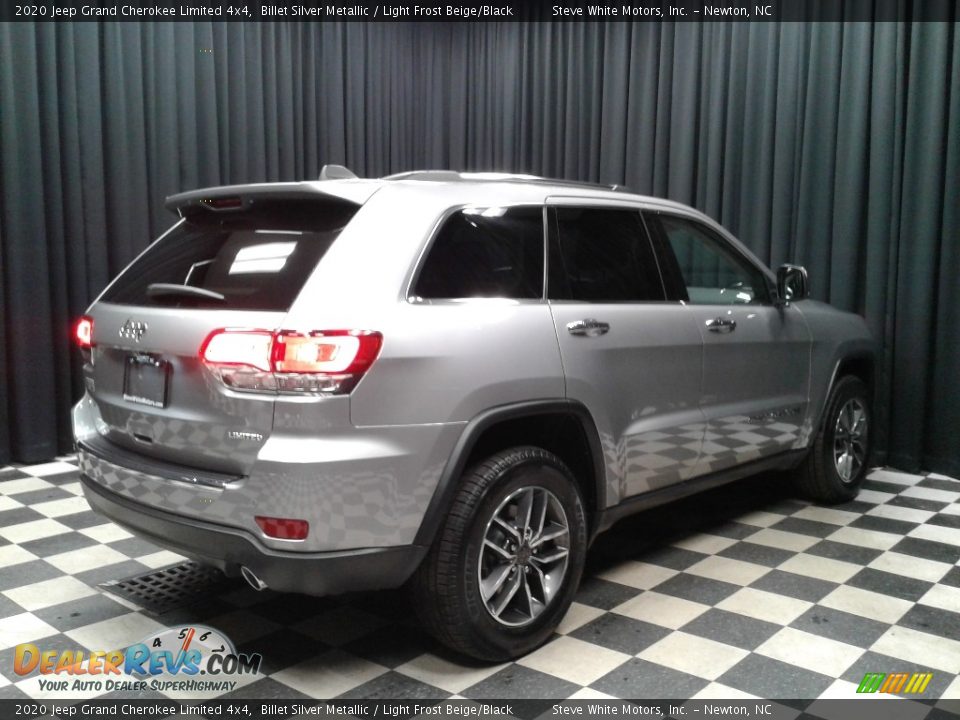 2020 Jeep Grand Cherokee Limited 4x4 Billet Silver Metallic / Light Frost Beige/Black Photo #6