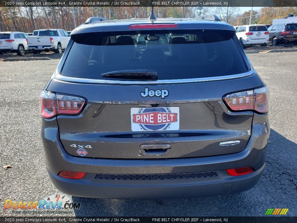 2020 Jeep Compass Latitude 4x4 Granite Crystal Metallic / Ski Gray/Black Photo #5