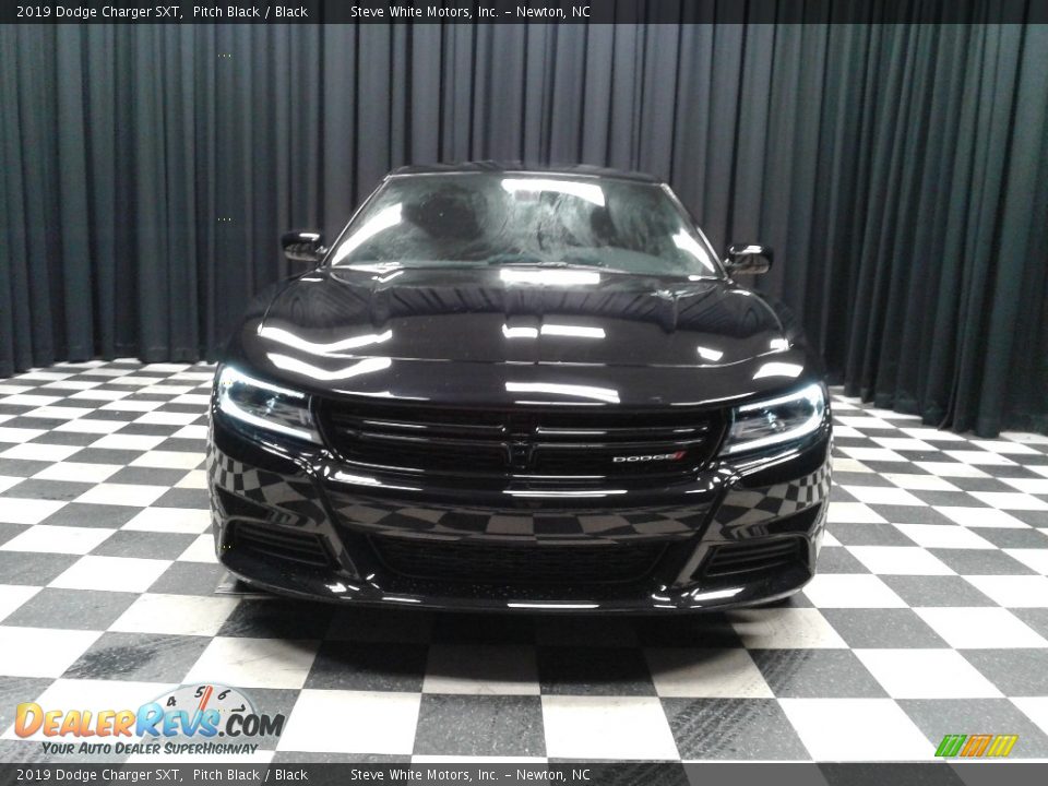 2019 Dodge Charger SXT Pitch Black / Black Photo #3