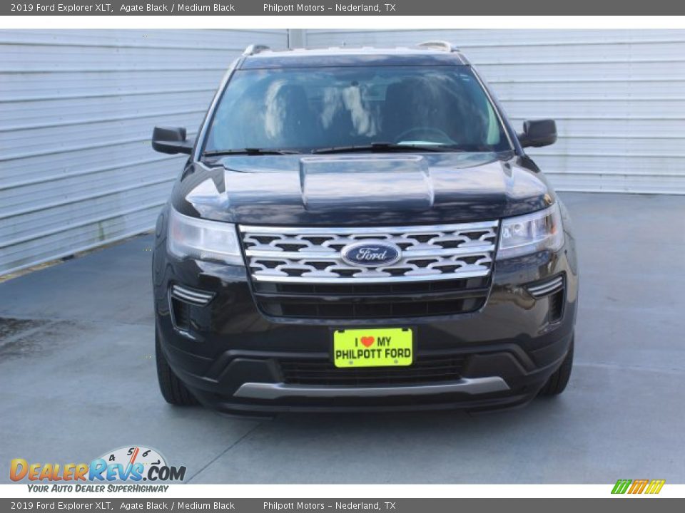 2019 Ford Explorer XLT Agate Black / Medium Black Photo #3