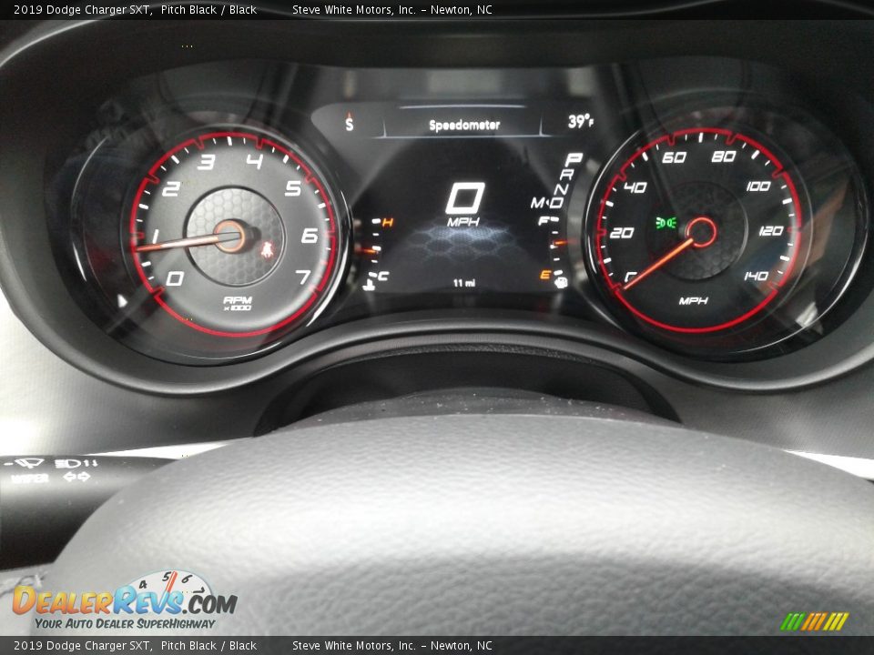 2019 Dodge Charger SXT Pitch Black / Black Photo #18