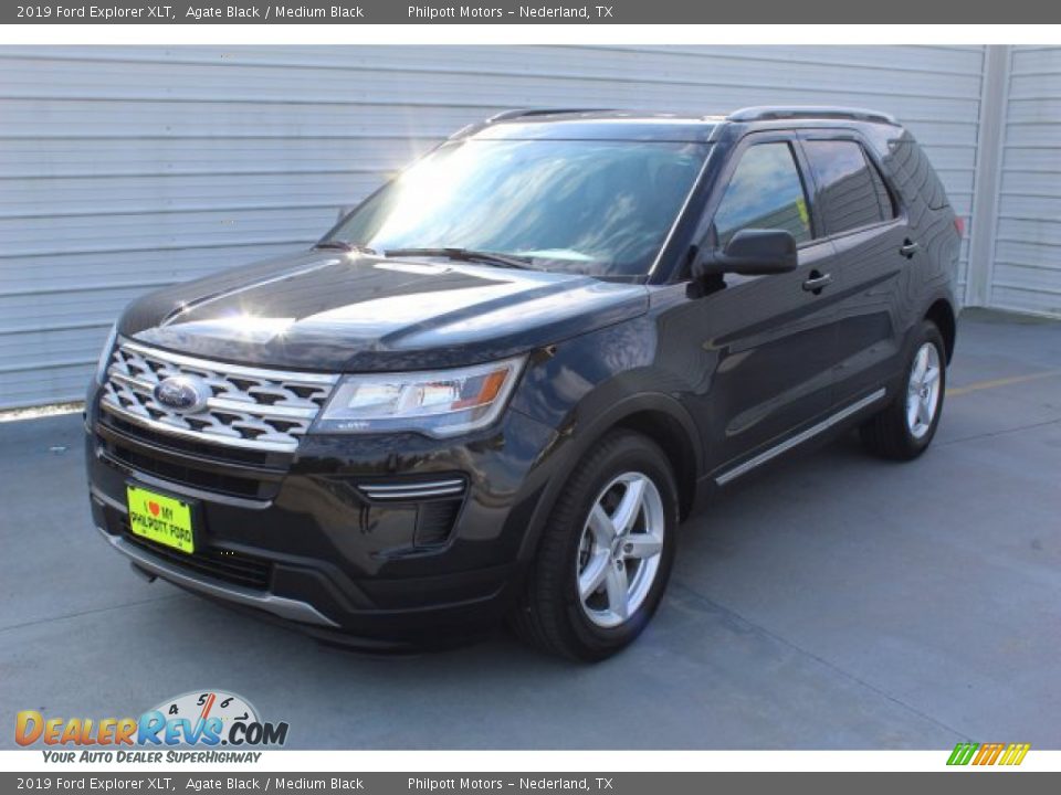 2019 Ford Explorer XLT Agate Black / Medium Black Photo #4