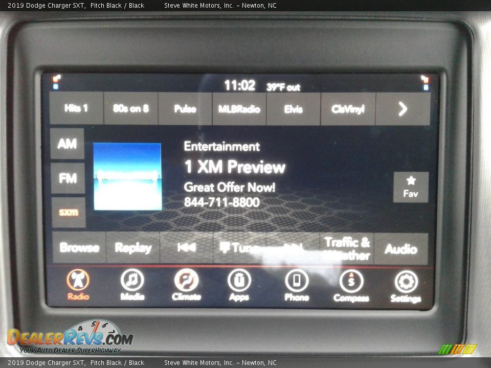 2019 Dodge Charger SXT Pitch Black / Black Photo #20