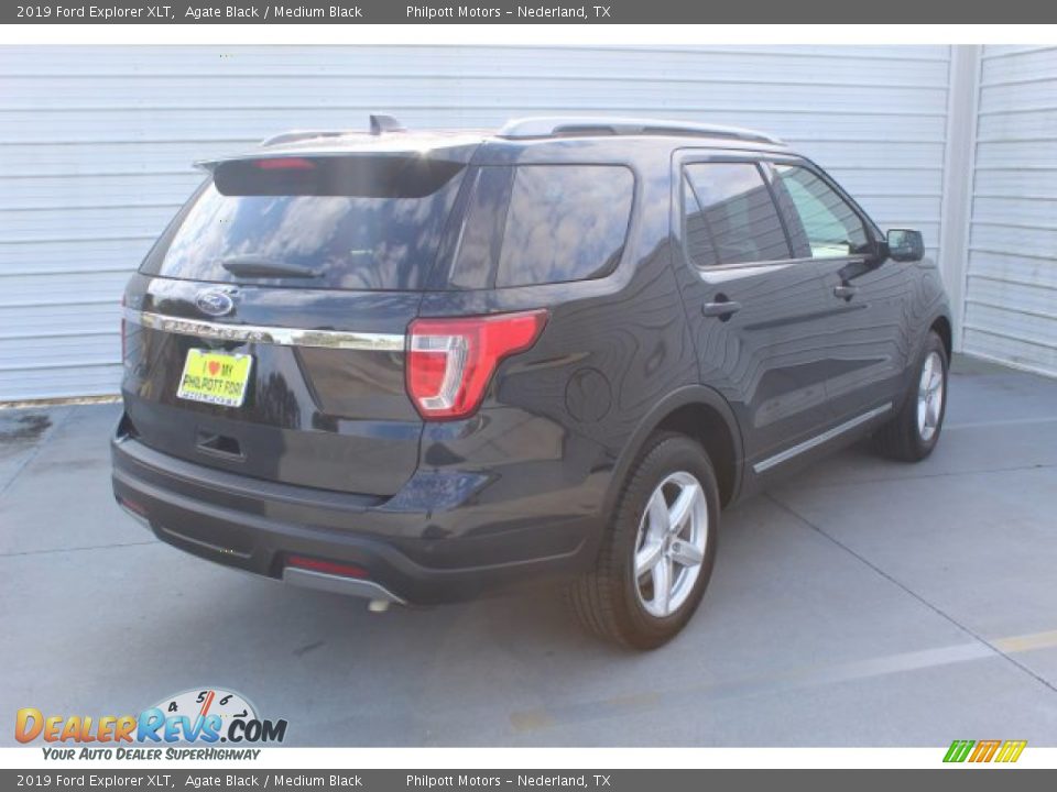 2019 Ford Explorer XLT Agate Black / Medium Black Photo #8