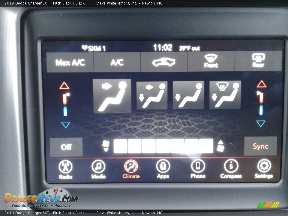 2019 Dodge Charger SXT Pitch Black / Black Photo #22