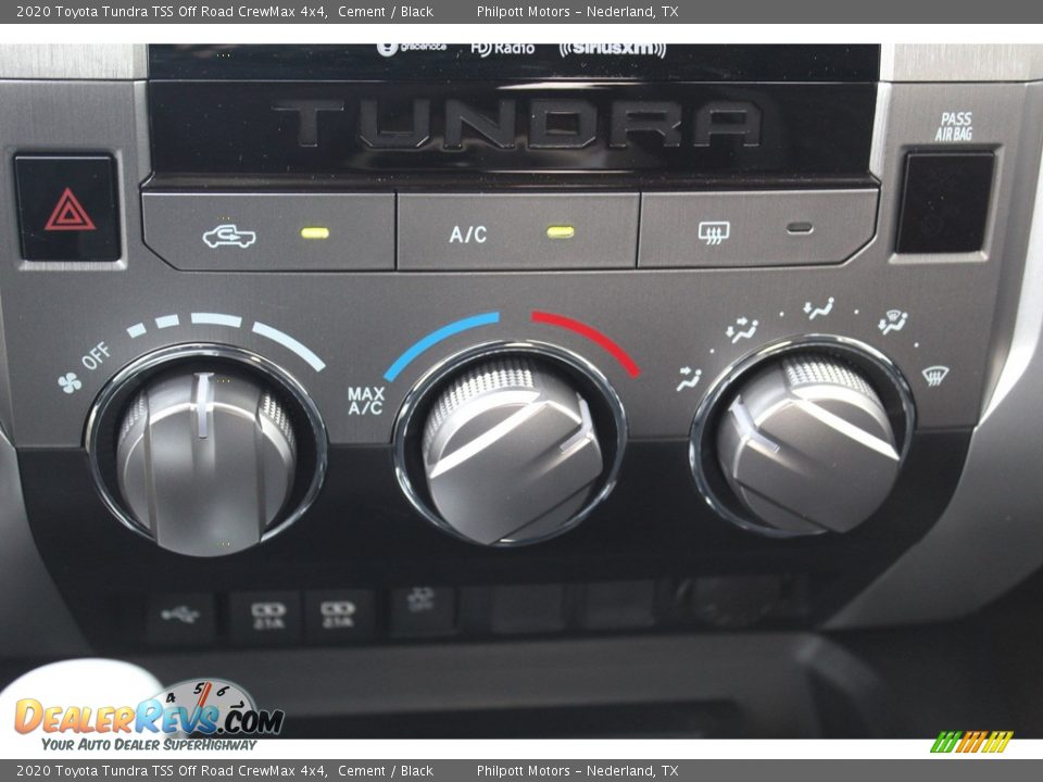 Controls of 2020 Toyota Tundra TSS Off Road CrewMax 4x4 Photo #17