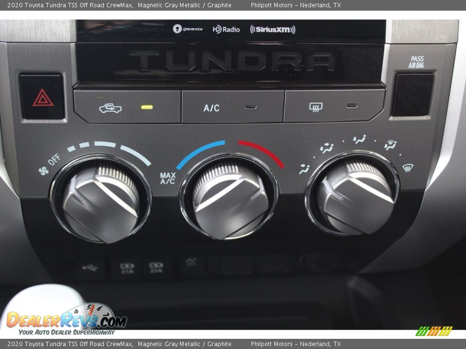 Controls of 2020 Toyota Tundra TSS Off Road CrewMax Photo #17