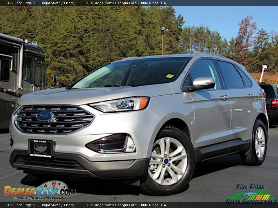 2019 Ford Edge SEL Ingot Silver / Ebony Photo #1