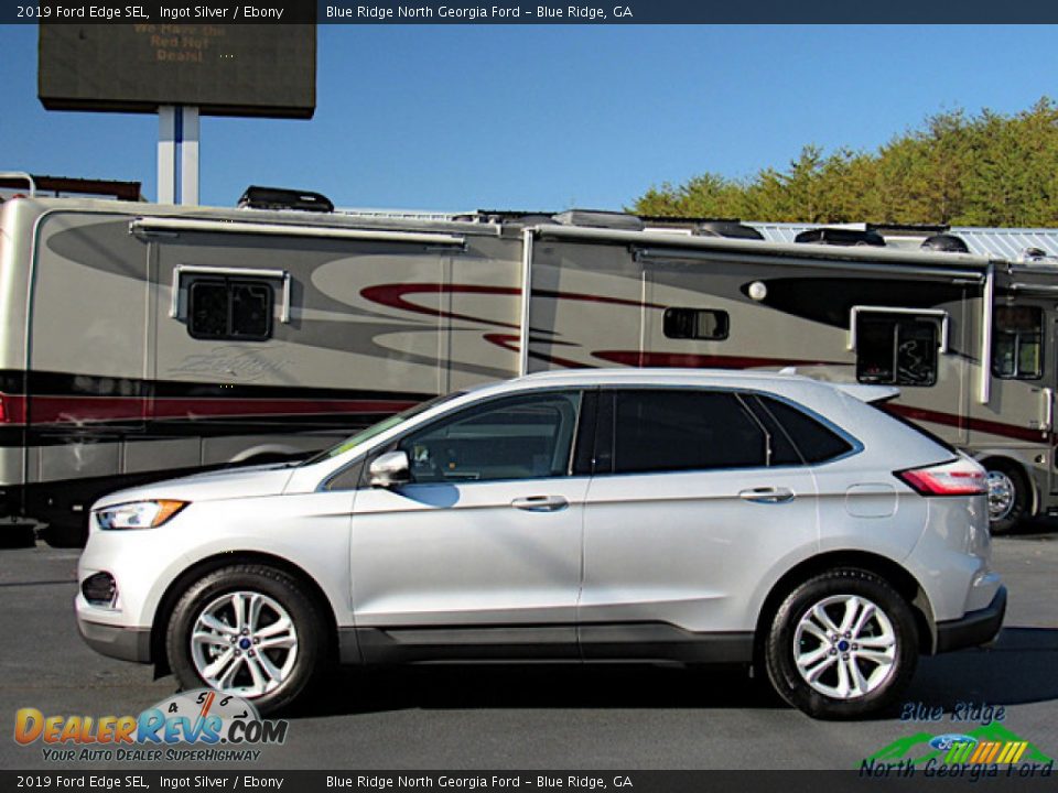 2019 Ford Edge SEL Ingot Silver / Ebony Photo #2