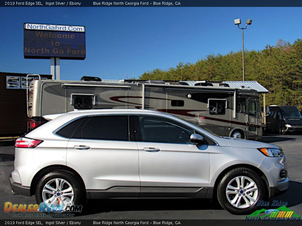 2019 Ford Edge SEL Ingot Silver / Ebony Photo #5