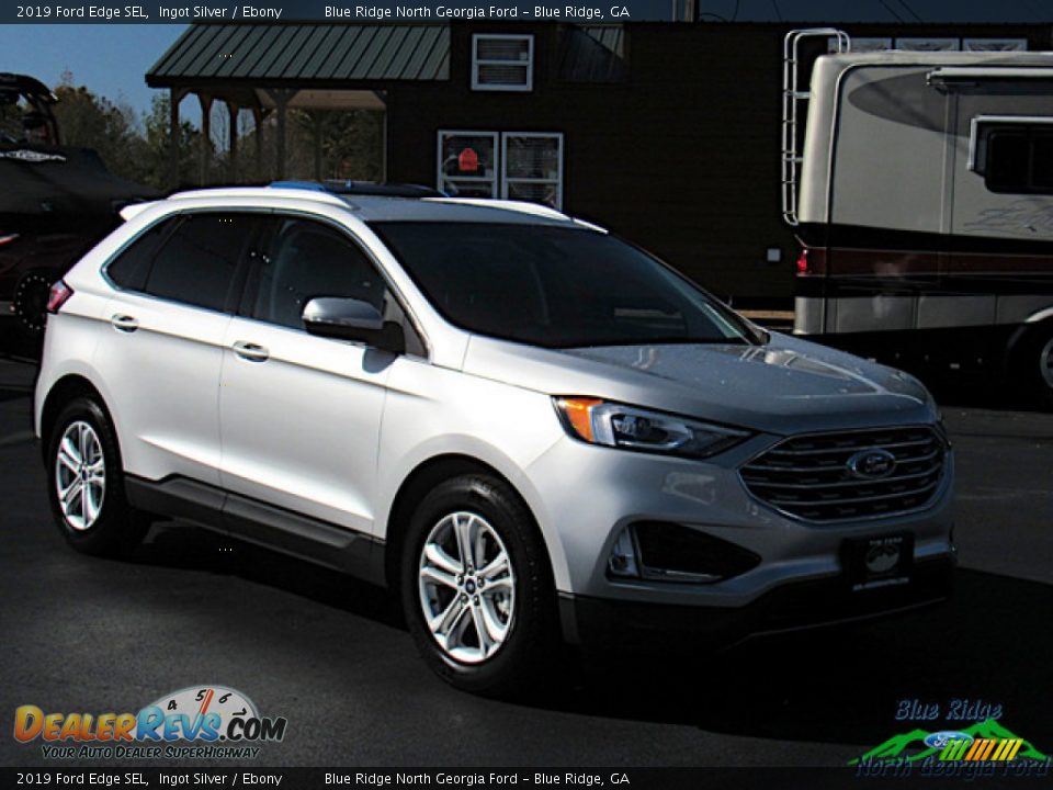 2019 Ford Edge SEL Ingot Silver / Ebony Photo #6