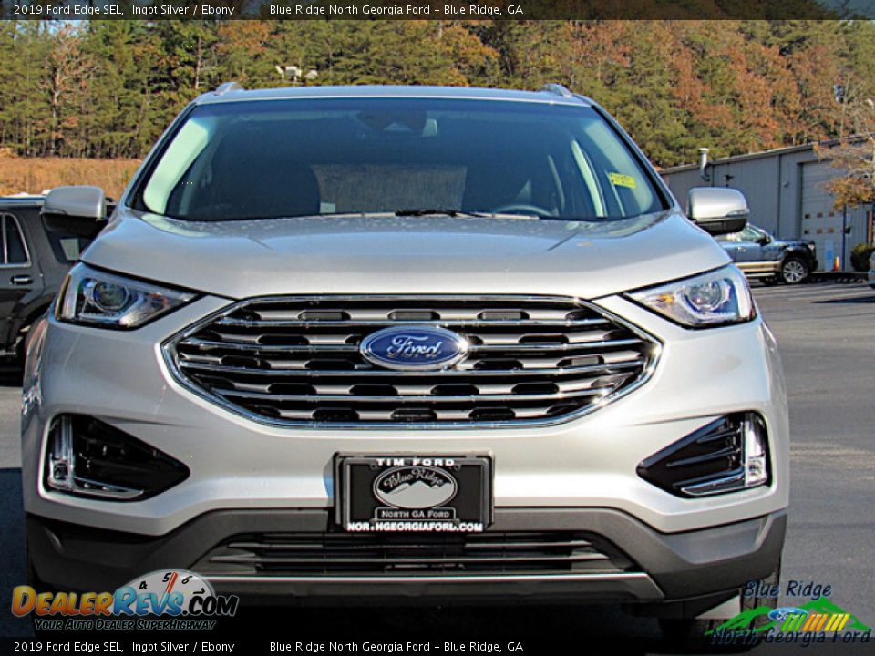 2019 Ford Edge SEL Ingot Silver / Ebony Photo #7