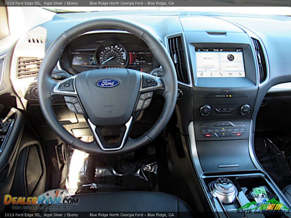 2019 Ford Edge SEL Ingot Silver / Ebony Photo #14