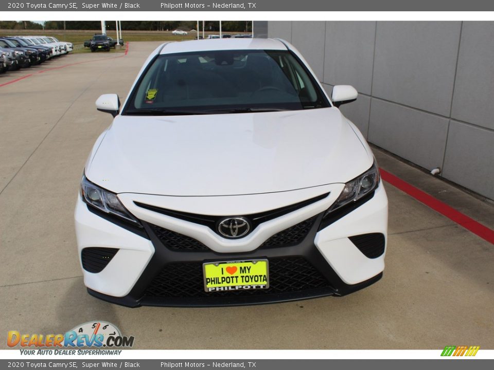 2020 Toyota Camry SE Super White / Black Photo #3