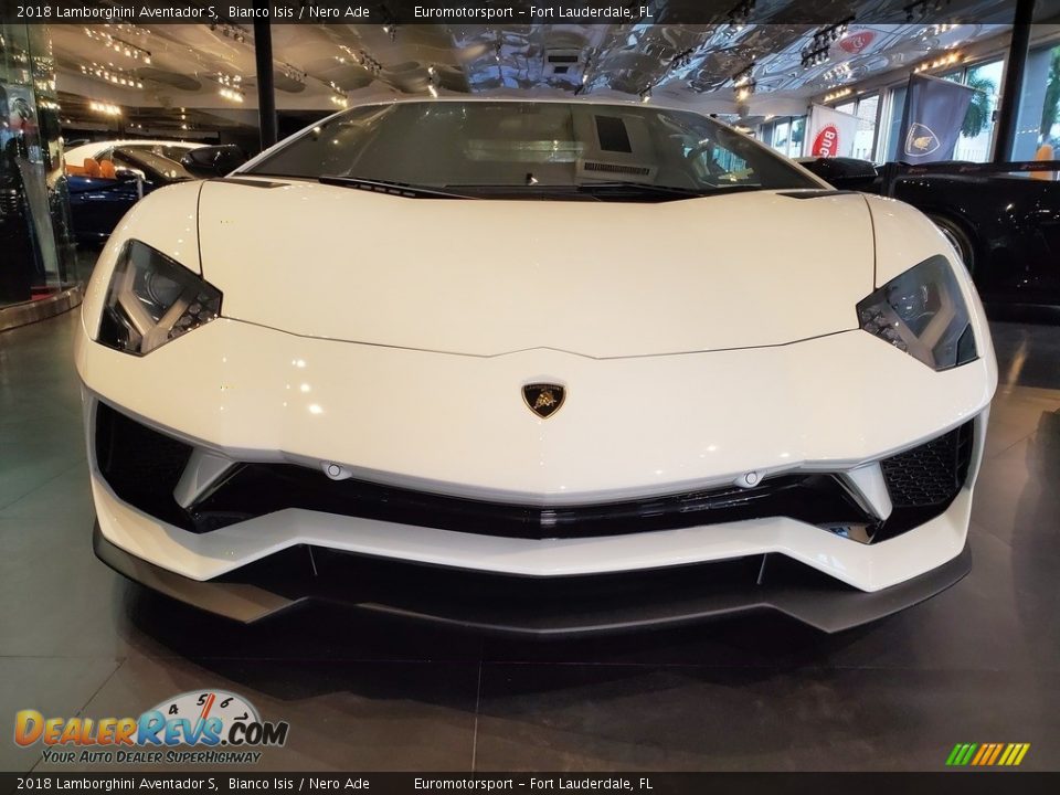 2018 Lamborghini Aventador S Bianco Isis / Nero Ade Photo #2