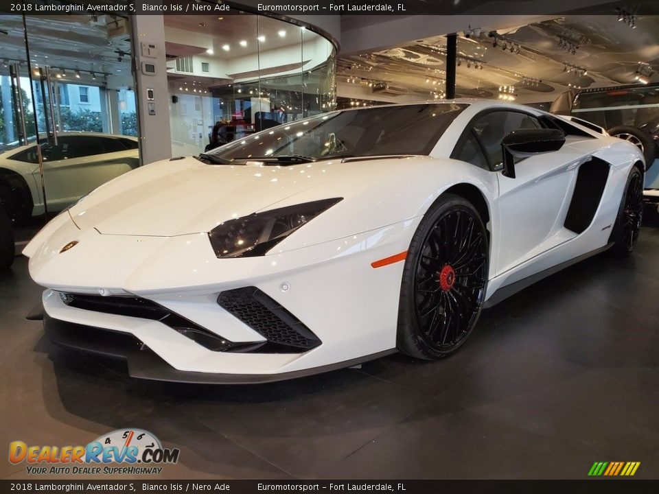 Bianco Isis 2018 Lamborghini Aventador S Photo #3