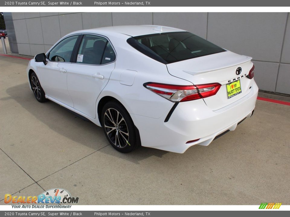 2020 Toyota Camry SE Super White / Black Photo #6