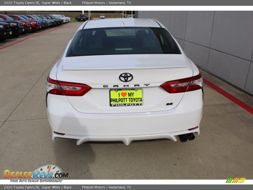 2020 Toyota Camry SE Super White / Black Photo #7