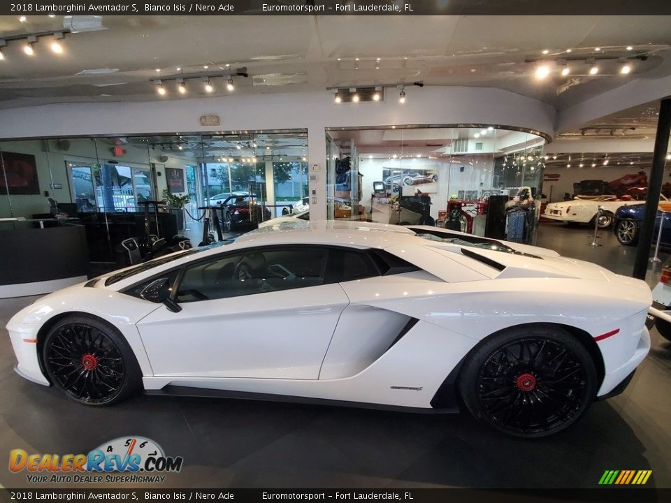 Bianco Isis 2018 Lamborghini Aventador S Photo #5