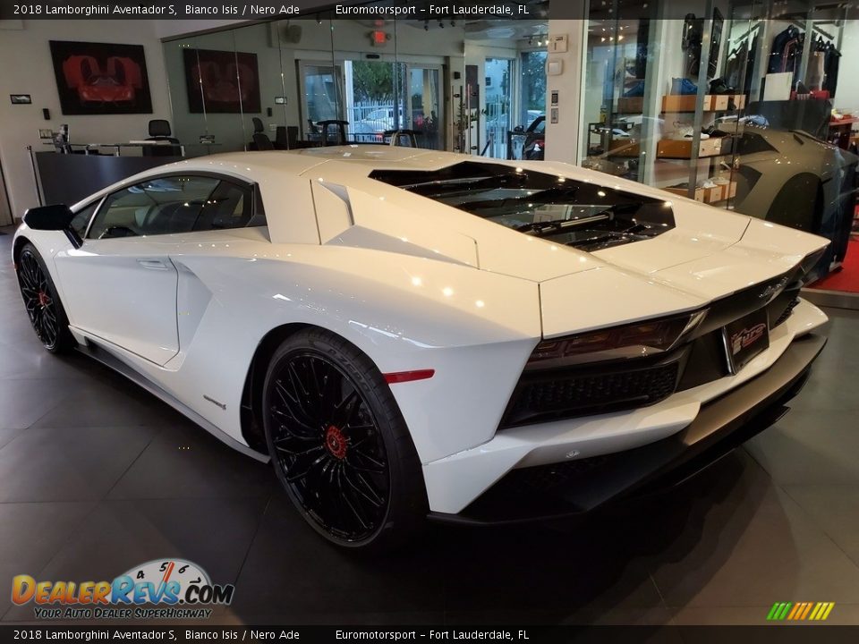 Bianco Isis 2018 Lamborghini Aventador S Photo #6