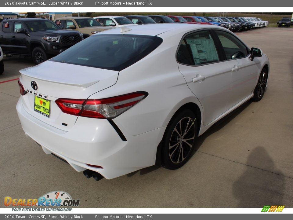 2020 Toyota Camry SE Super White / Black Photo #8