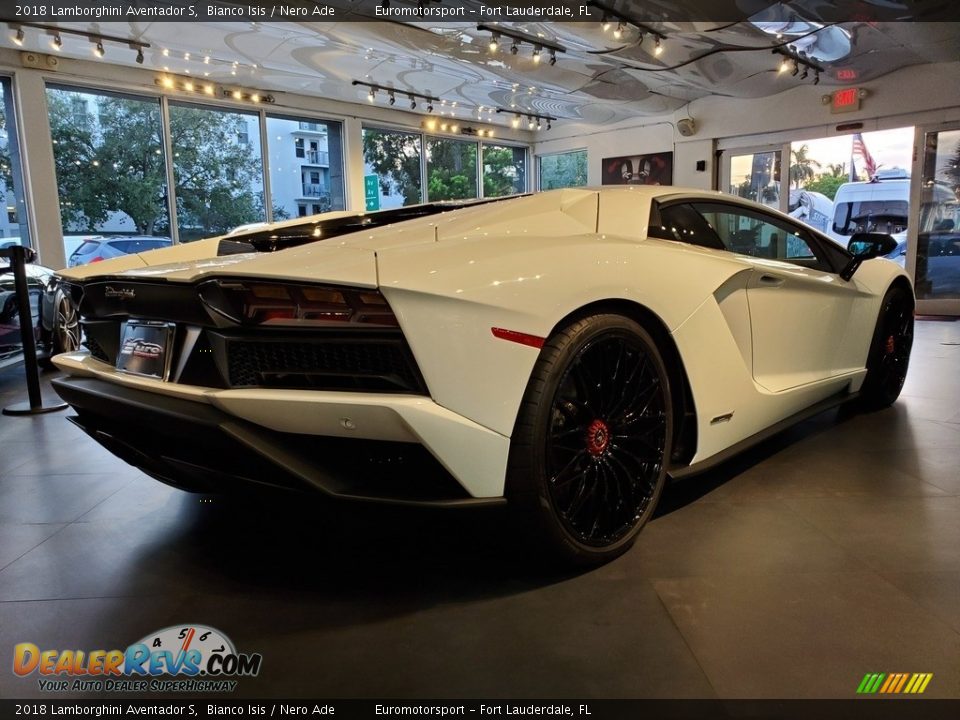 2018 Lamborghini Aventador S Bianco Isis / Nero Ade Photo #7