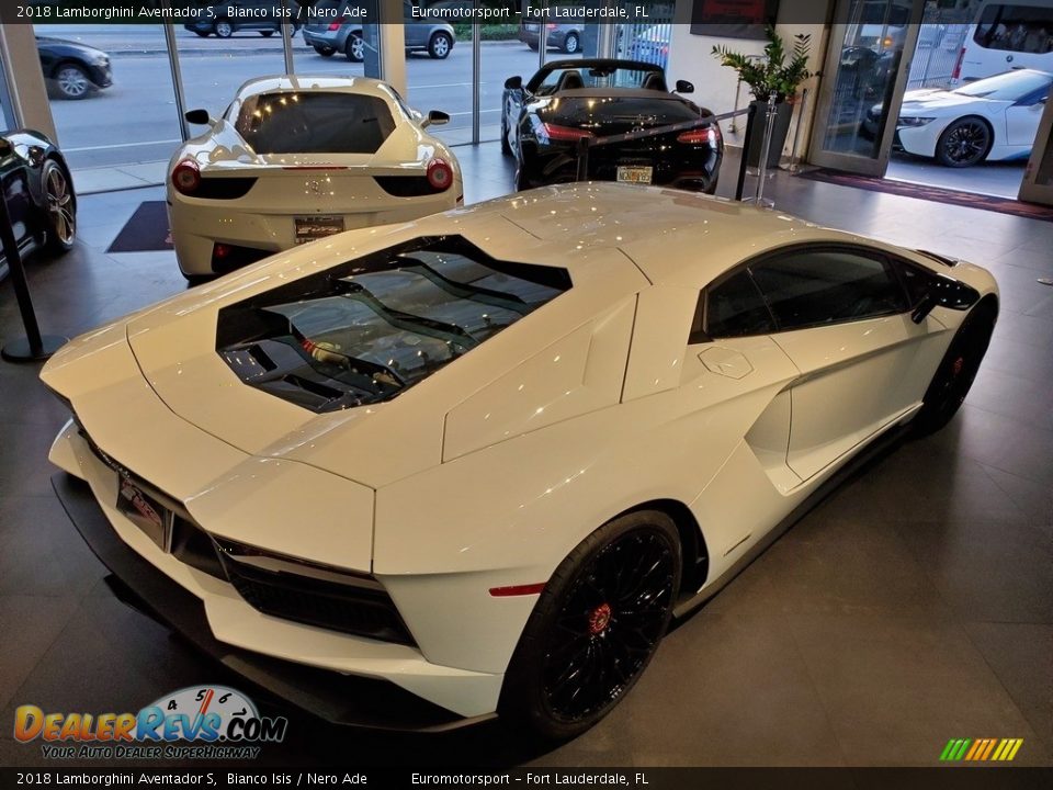 2018 Lamborghini Aventador S Bianco Isis / Nero Ade Photo #8
