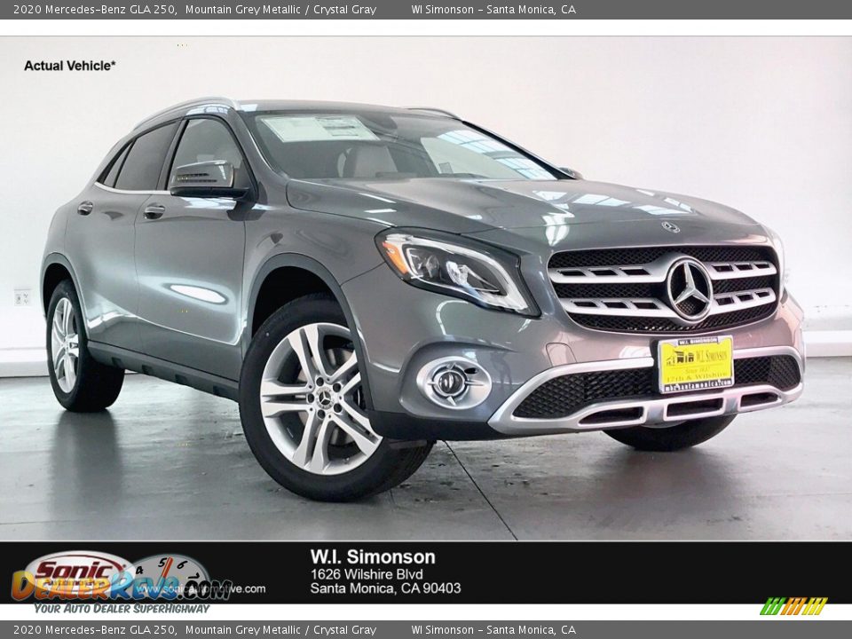 2020 Mercedes-Benz GLA 250 Mountain Grey Metallic / Crystal Gray Photo #1