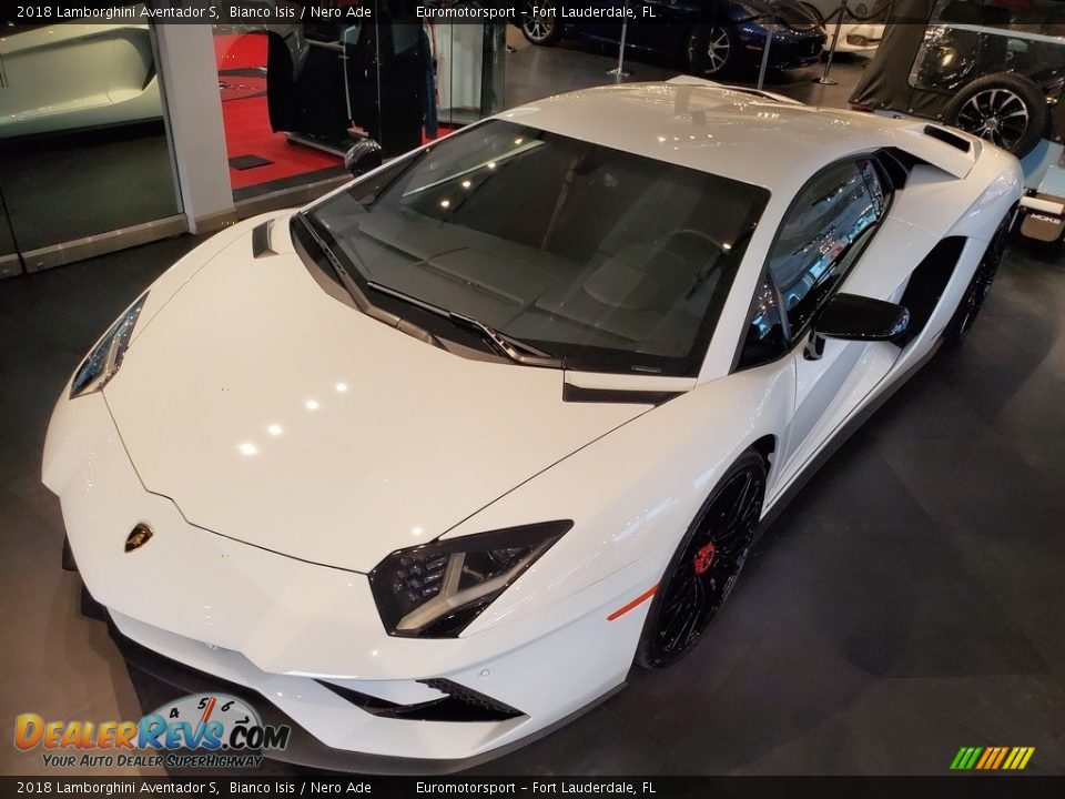 Bianco Isis 2018 Lamborghini Aventador S Photo #10