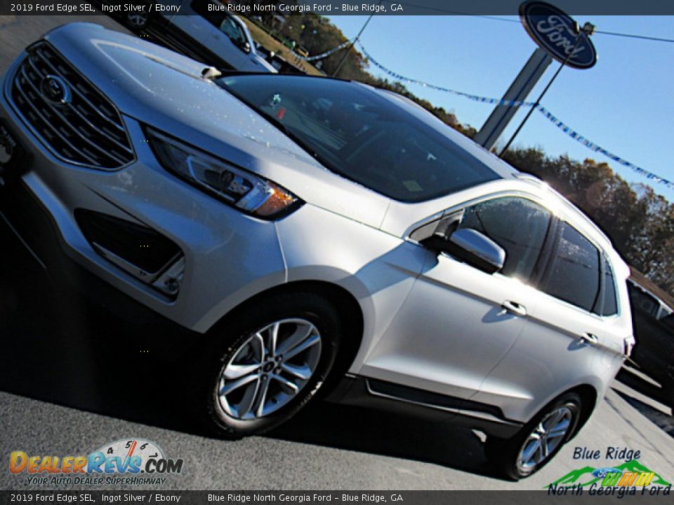 2019 Ford Edge SEL Ingot Silver / Ebony Photo #28