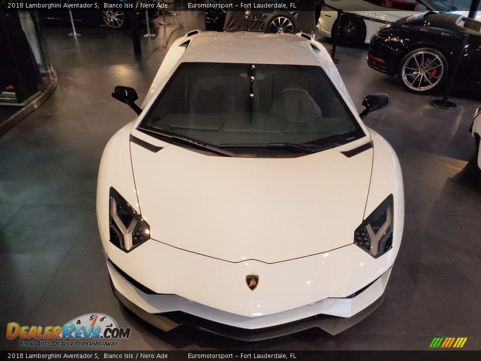 2018 Lamborghini Aventador S Bianco Isis / Nero Ade Photo #11