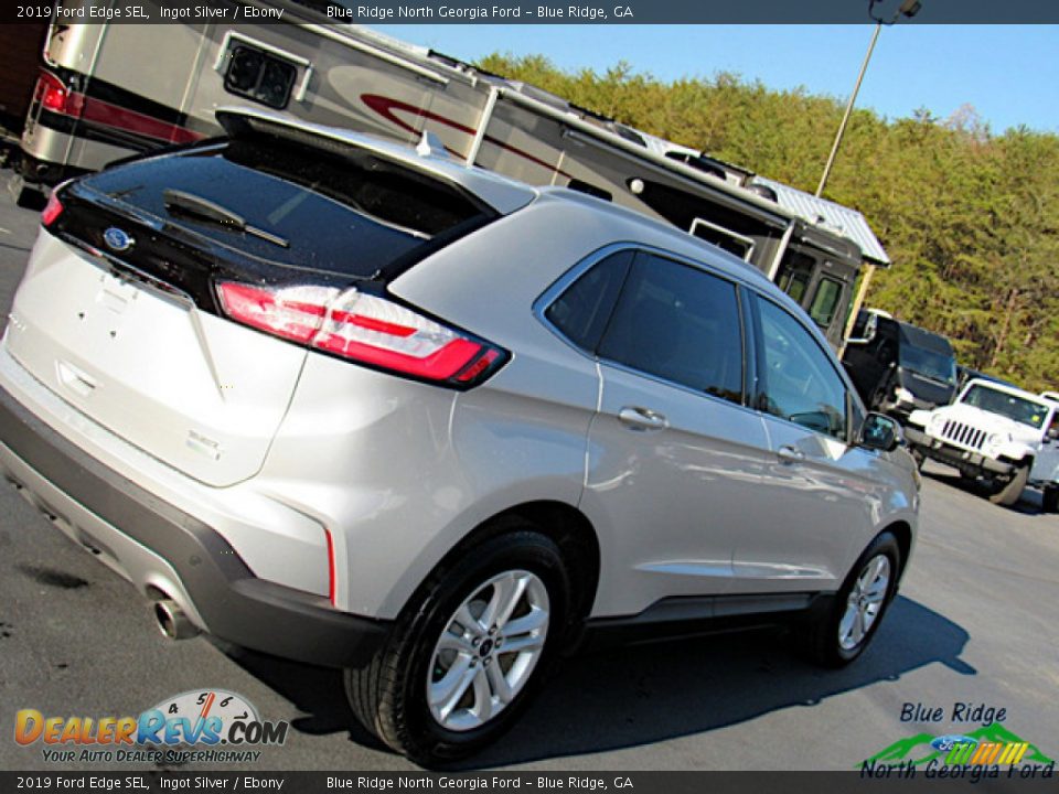 2019 Ford Edge SEL Ingot Silver / Ebony Photo #30