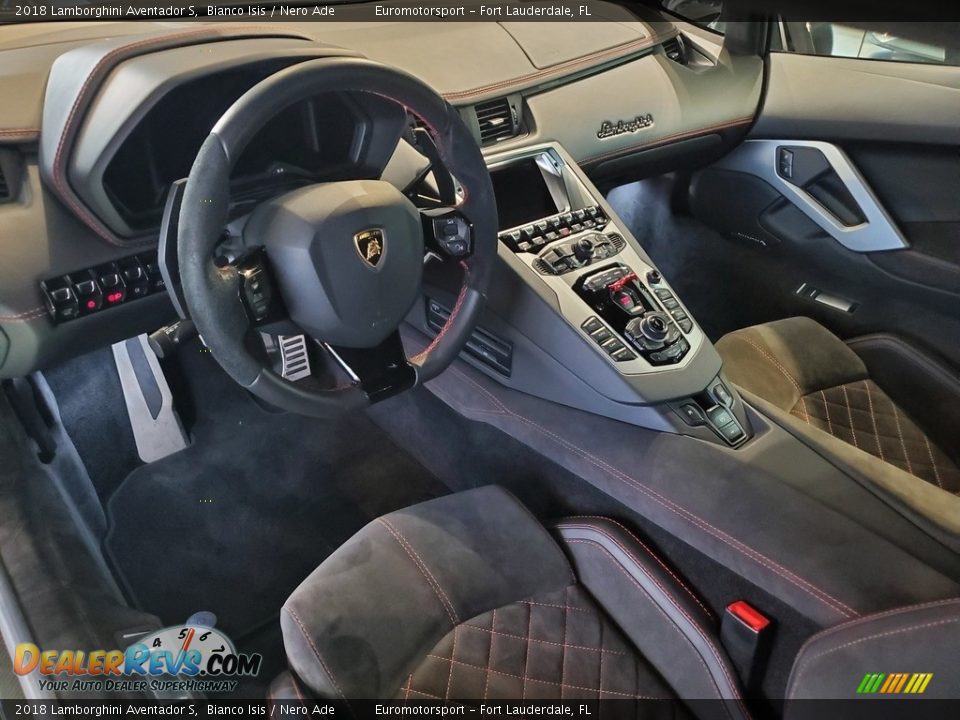 Nero Ade Interior - 2018 Lamborghini Aventador S Photo #16